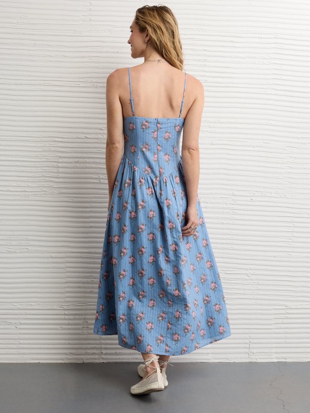 American Eagle AE Bella Midi Floral Dress - Picture 2 of 10